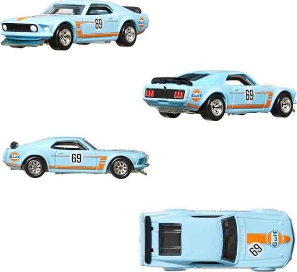 Hot Wheels HKF58 Premium 2-Pack 1969 Ford Mustang BOSS 302 / 2014 Custom Mustang