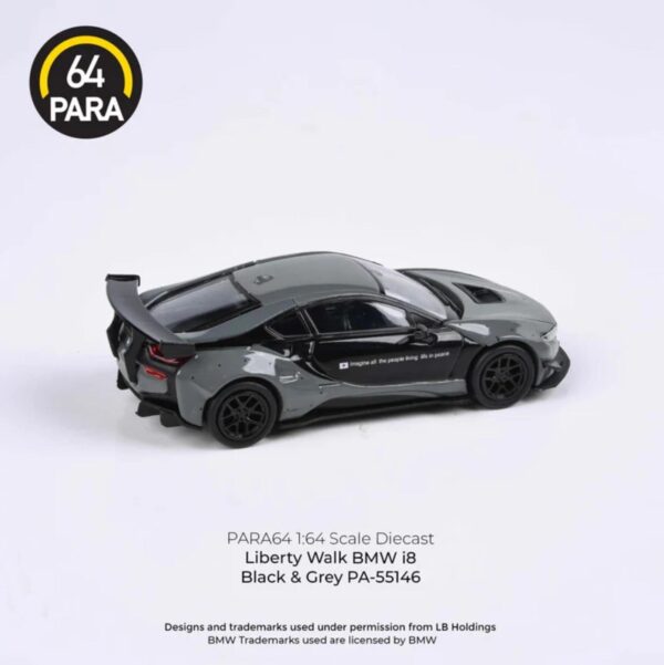 Para64 BMW i8 Liberty Walk Black & Grey