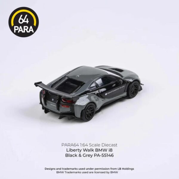 Para64 BMW i8 Liberty Walk Black & Grey