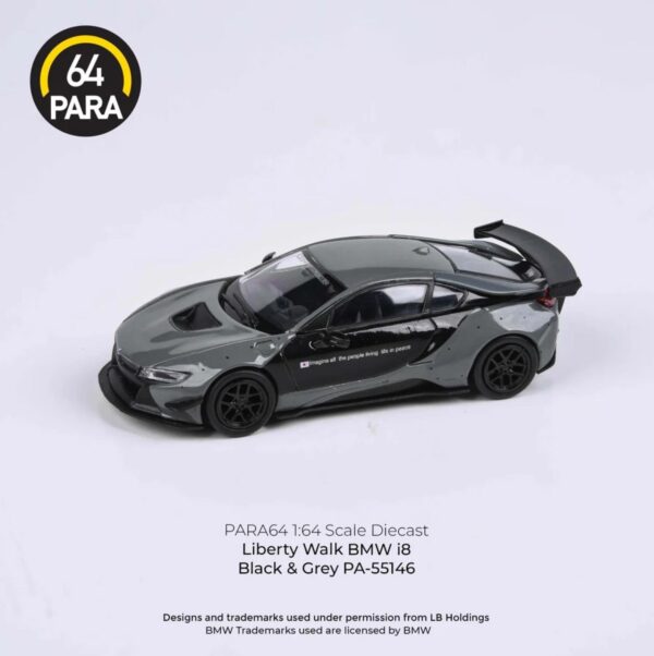 Para64 BMW i8 Liberty Walk Black & Grey