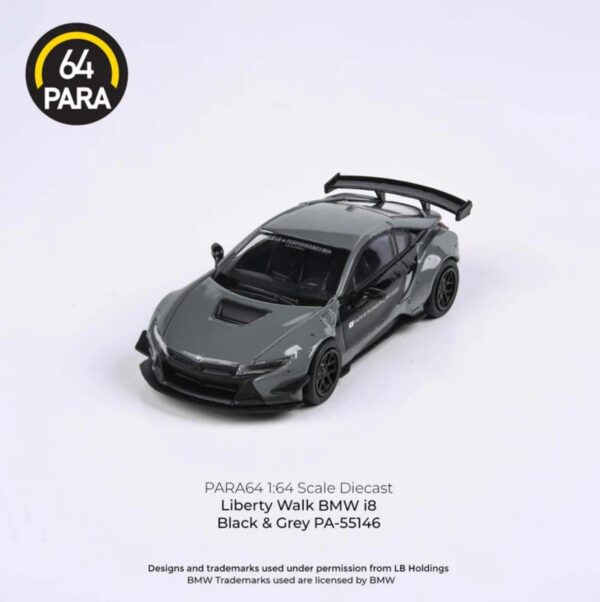 Para64 BMW i8 Liberty Walk Black & Grey
