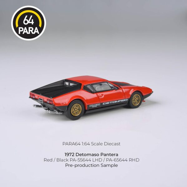 Para64 DeTomaso 1972 Pantera Red Black Lights Down Lhd