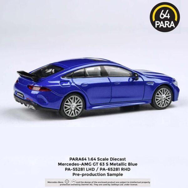 Para64 Mercedes 2018 AMG GT 63 S Metallic Blue Lhd