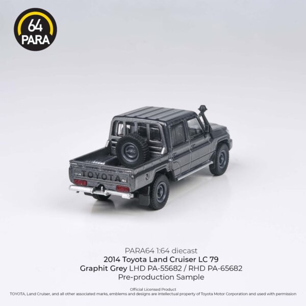 Para64 Toyota 2014 Land Cruiser Double Cab Pickup LC79 graphite Grey Rhd