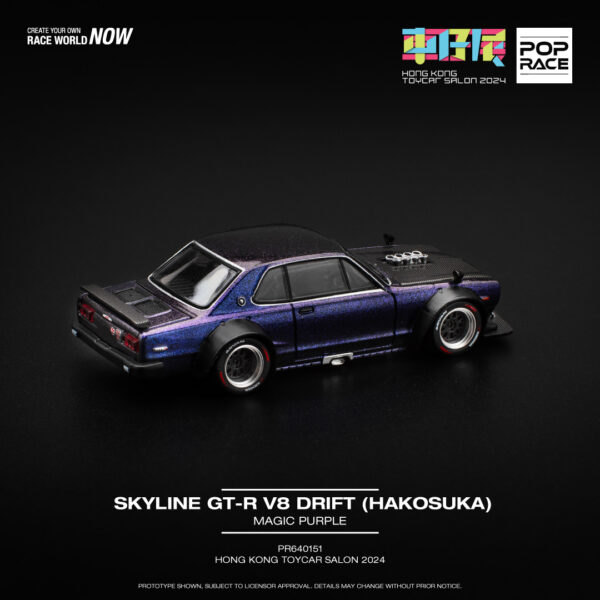 Pop Race Skyline GT-R V8 Drift (Hakosuka)  Magic Purple Hong Kong Toycar Salon 2024