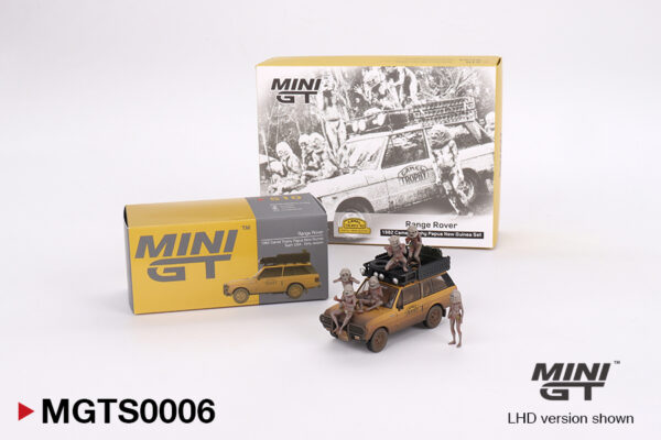 Mini GT Range Rover 1982 Camel Trophy Papua New Guinea Set MGTS0006