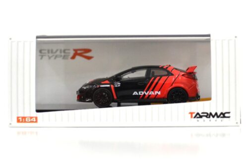 t64003adv TARMAC WORKS HONDA CIVIC TYPE R FK2 - ADVAN WITH RACING WHEELS