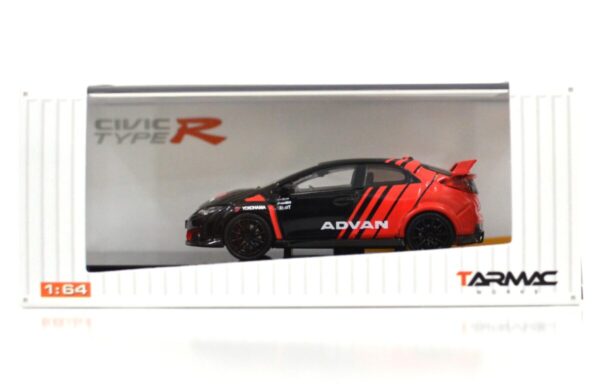 t64003adv TARMAC WORKS HONDA CIVIC TYPE R FK2 - ADVAN WITH RACING WHEELS