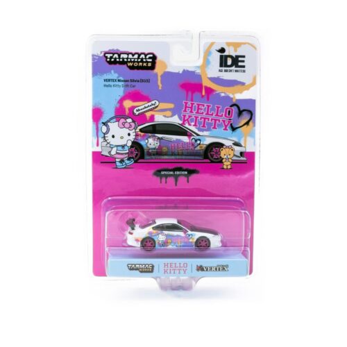 t64g023hk Tarmac Works Vertex Nissan Silvia S15 Hello Kitty Drift Car IDE Special Edition!