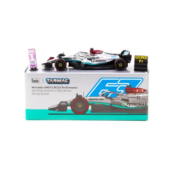 Tarmac Works Mercedes AMG F1 W13 E Performance Sao Paulo Grand Prix 2022 Winner George Russell
