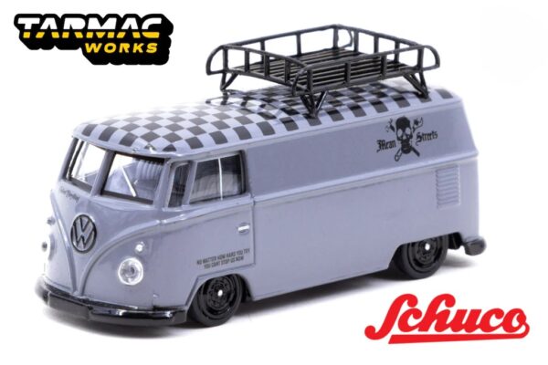 Tarmac Works & Schuco T64S-005-FAT Volkswagen T1 Panel Van Mean Streets 1/64