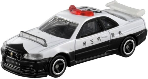 tmc1 Takara Tomy Tomica No. 1 Nissan Skyline GT-R (BNR34) Patrol Car (Box) Scale 1/62