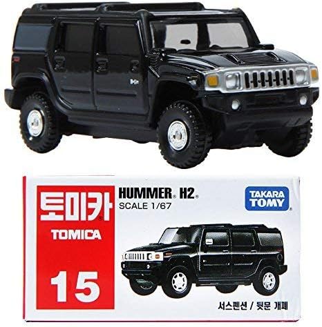 Takara Tomy 2004 Hummer H2 Black #015-7 Scale 1/67