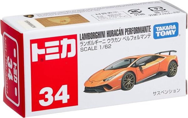 Tomica #34 Lamborghini Huracan Performante (Box) Scale 1/62