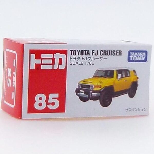 Takara Tomy Toyota FJ Cruiser Yellow/White #85 Scale 1/66