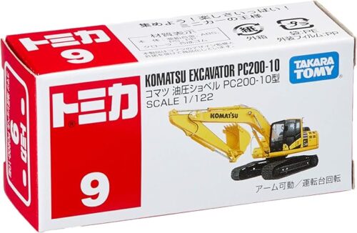Tomica No.9 - Komatsu Power Shovel PC200-10 Scale 1/122