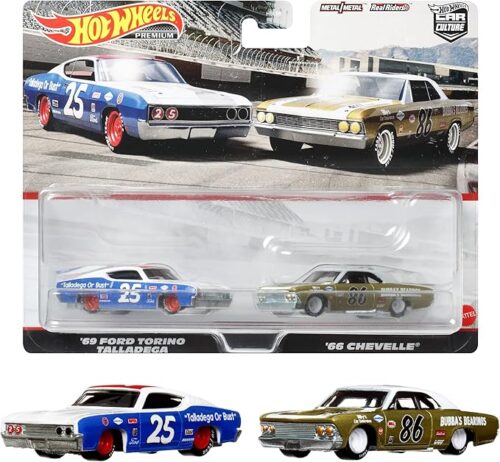 Hot Wheels Premium 2-Pack '69 Ford Torino Talladega/'66 Chevelle
