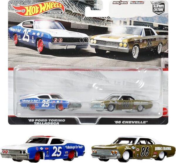 Hot Wheels Premium 2-Pack '69 Ford Torino Talladega/'66 Chevelle